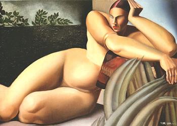 塔梅拉 德 萊姆皮卡 Reclining Nude 塔梅拉 德 萊姆皮卡 Reclining Nude